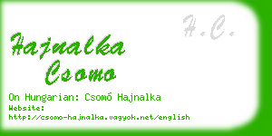 hajnalka csomo business card