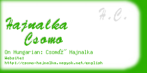 hajnalka csomo business card